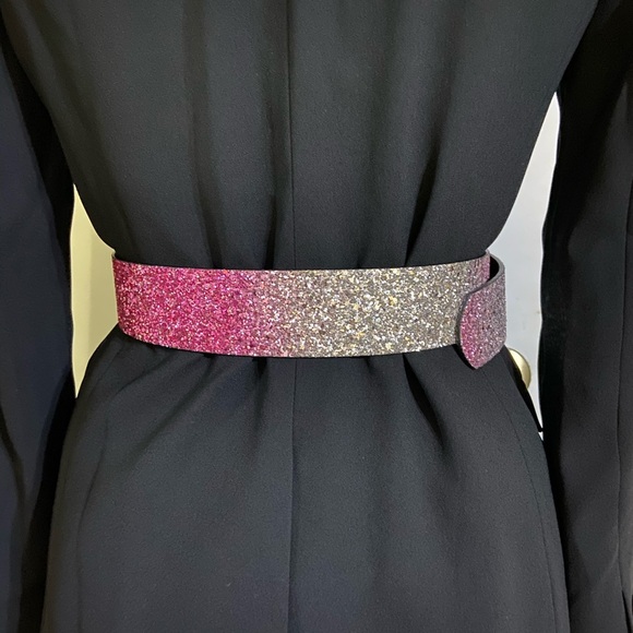 Vintage leather wide belt - Picture 5 of 10